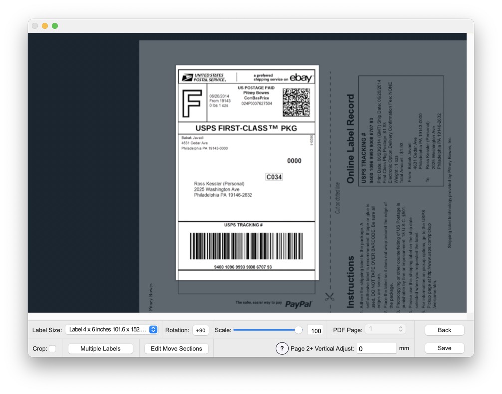 how to print mailing labels on mac